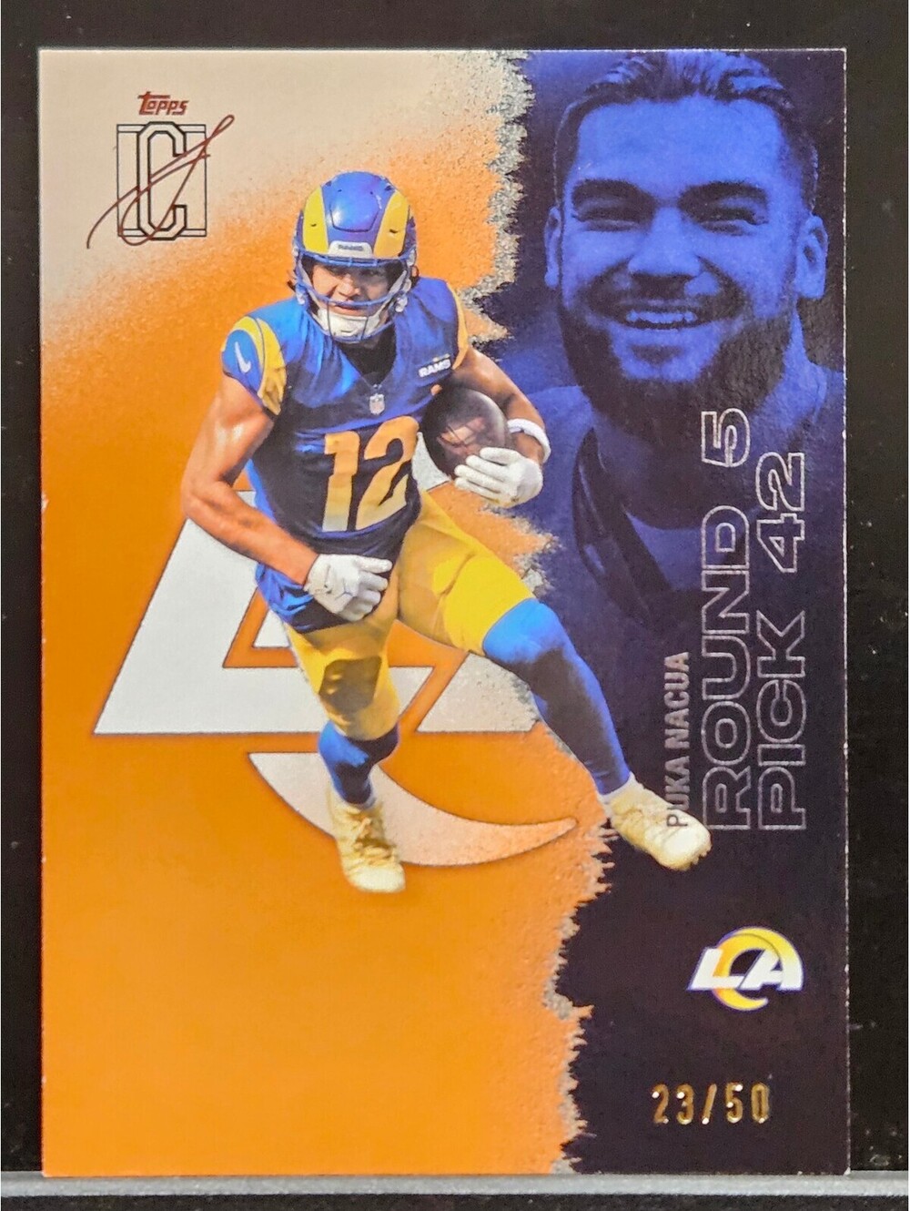 Puka Nacua Topps Composite 23/50 LA Rams Short Print SP